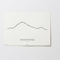Brienzer Rothorn | Schweiz | Illustration | Zeichnung Bild Print Poster Ohne Rahmen Unframed