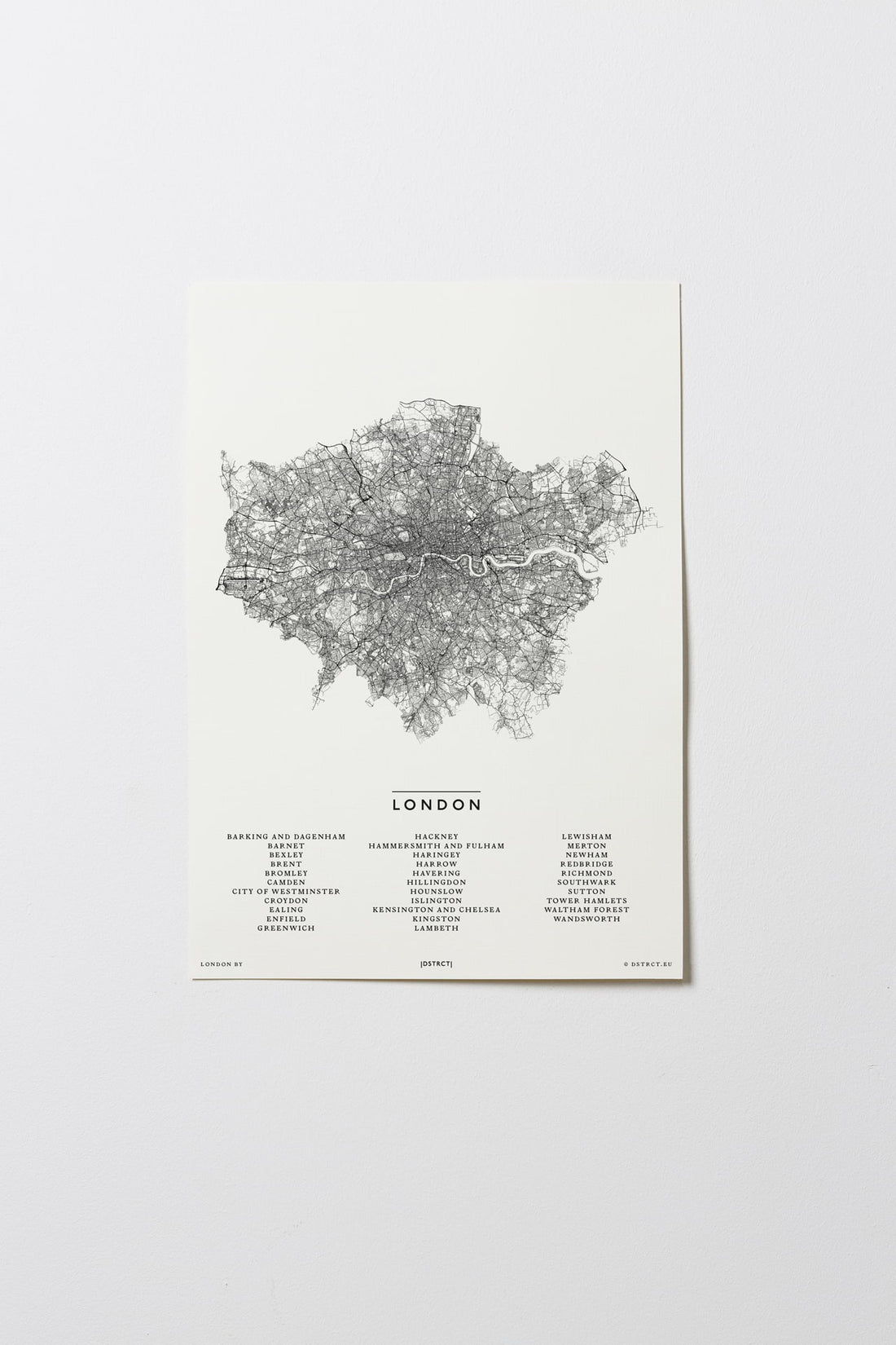 London | England | UK | City Map Karte Plan Bild Print Poster Ohne Rahmen Unframed