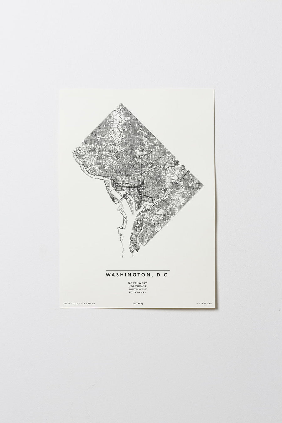 Washington, D.C. | District of Columbia | USA | City Map Karte Plan Bild Print Poster Ohne Rahmen Unframed