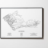 Bludenz | 6700 | Vorarlberg | City Map Karte Plan Bild Print Poster Mit Rahmen Framed L & XL