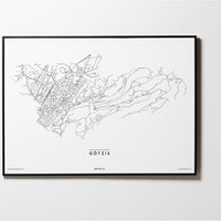Götzis | 6840 | Vorarlberg | City Map Karte Plan Bild Print Poster Mit Rahmen Framed L & XL