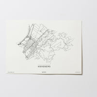 Hohenems | 6845 | Vorarlberg | City Map Karte Plan Bild Print Poster Ohne Rahmen Unframed