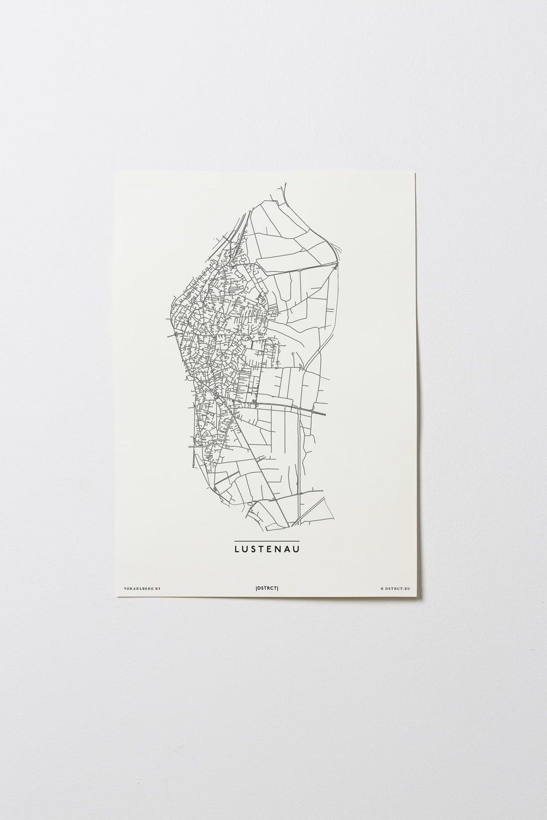 Lustenau | 6890, 6893 | Vorarlberg | City Map Karte Plan Bild Print Poster Ohne Rahmen Unframed