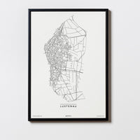 Lustenau | 6890, 6893 | Vorarlberg | City Map Karte Plan Bild Print Poster Mit Rahmen Framed
