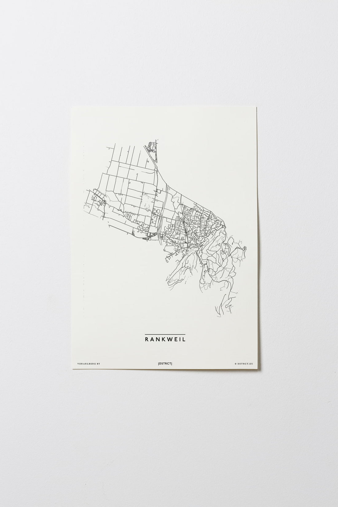 Rankweil | 6830 | Vorarlberg | City Map Karte Plan Bild Print Poster Ohne Rahmen Unframed