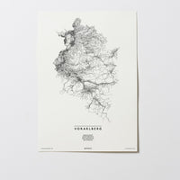 Vorarlberg | Österreich | City Map Karte Plan Bild Print Poster Ohne Rahmen Unframed