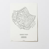 Innere Stadt | 1010 | Wien | City Map Karte Plan Bild Print Poster Ohne Rahmen Unframed