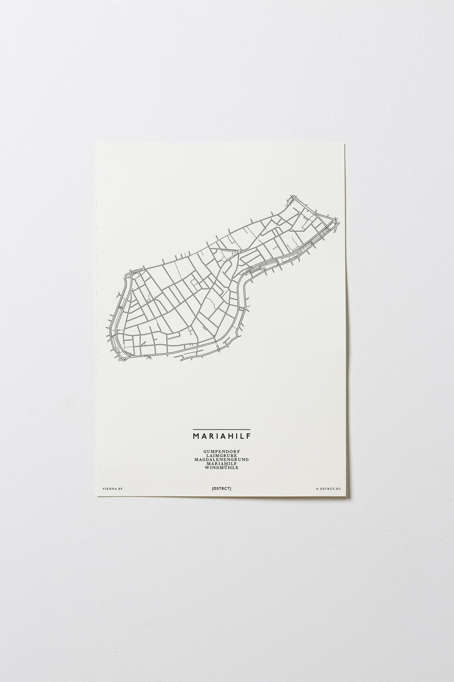 Mariahilf | 1060 | Wien | City Map Karte Plan Bild Print Poster Ohne Rahmen Unframed