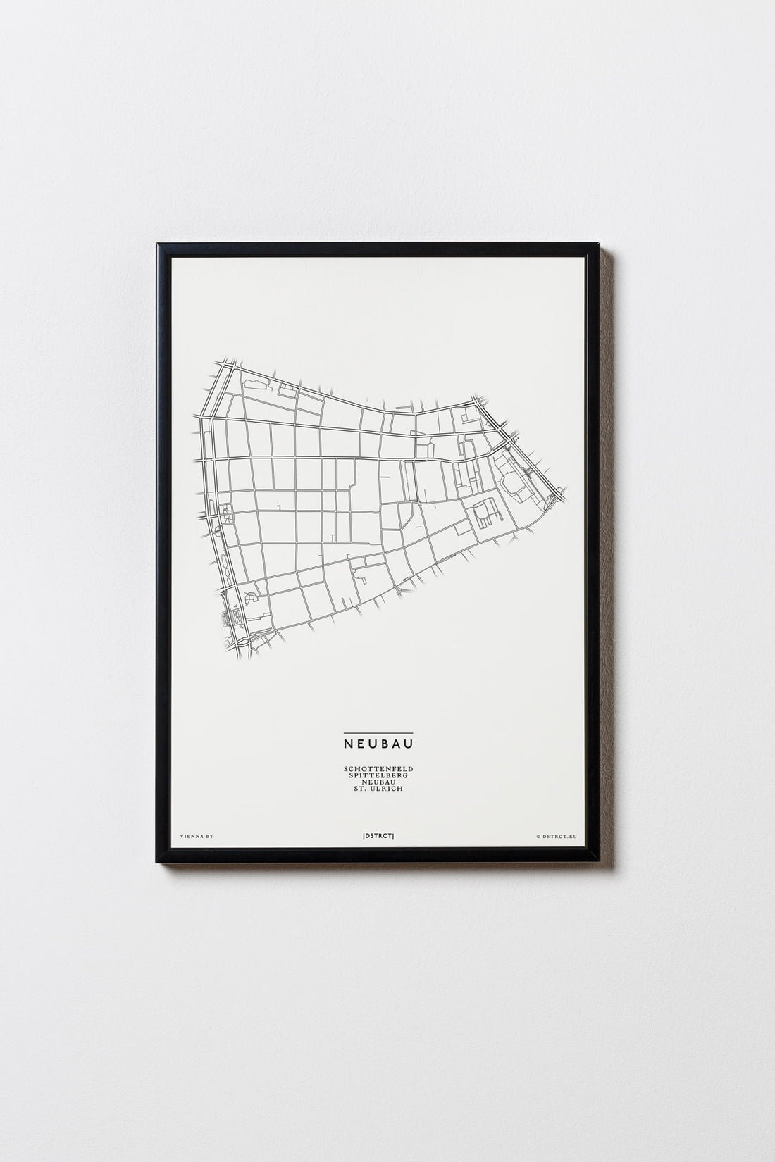 Neubau | 1070 | Wien | City Map Karte Plan Bild Print Poster Mit Rahmen Framed