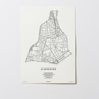 Alsergrund | 1090 | Wien | City Map | Karte | Plan | Print | Map | Ohne Rahmen | Unframed