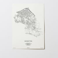 Favoriten | 1100 | Wien | City Map Karte Plan Bild Print Poster Ohne Rahmen Unframed