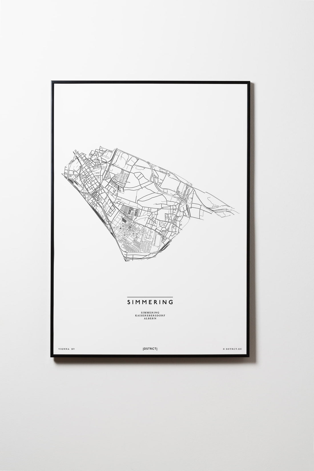 Simmering | 1110 | Wien | City Map Karte Plan Bild Print Poster Mit Rahmen Framed L & XL