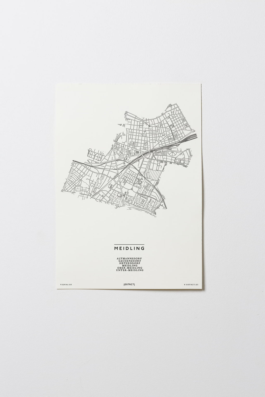 Meidling | 1120 | Wien | City Map Karte Plan Bild Print Poster Ohne Rahmen Unframed