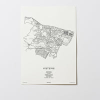 Hietzing | 1130 | Wien | City Map Karte Plan Bild Print Poster Ohne Rahmen Unframed