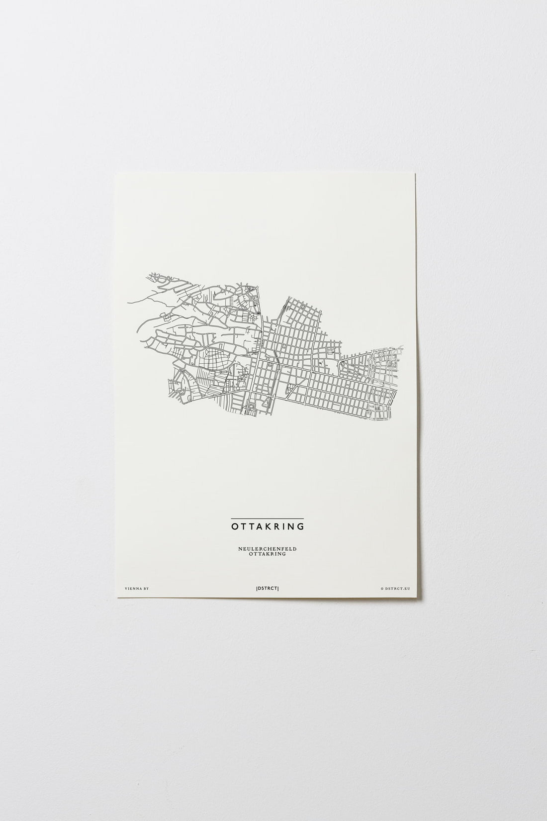 Ottakring | 1160 | Wien | City Map Karte Plan Bild Print Poster Ohne Rahmen Unframed