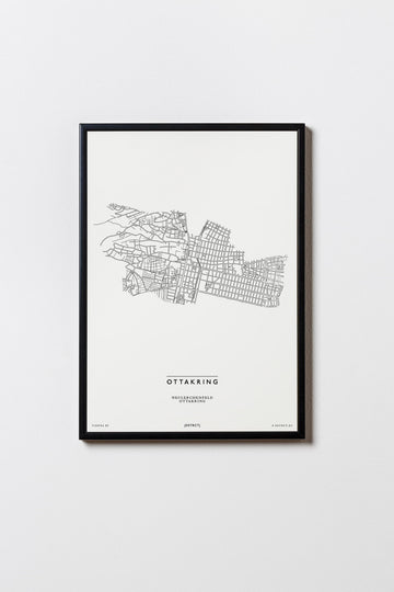 Ottakring | 1160 | Wien | City Map Karte Plan Bild Print Poster Mit Rahmen Framed