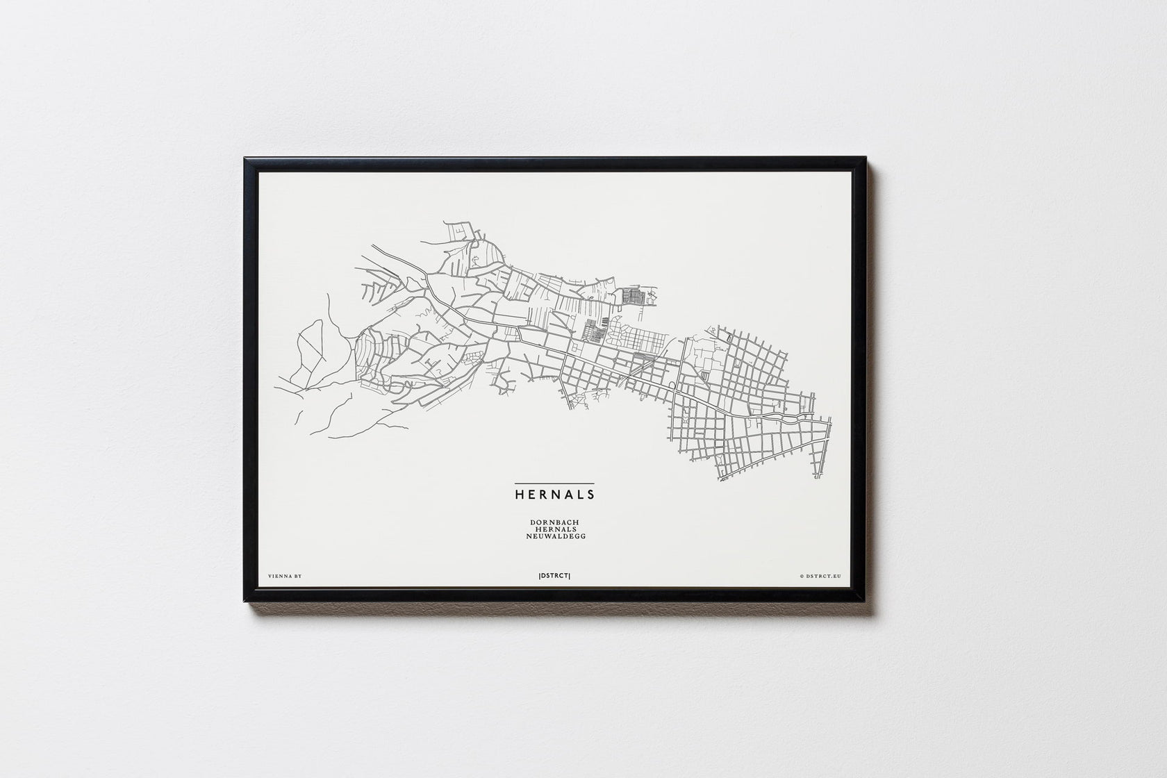 Hernals 1170 Wien City Map Karte Plan Bild Print Poster DSTRCT