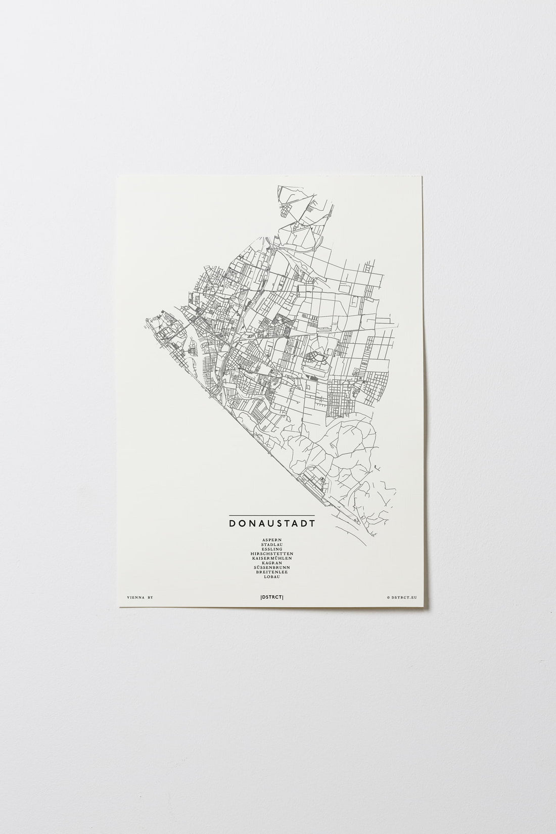 Donaustadt | 1220 | Wien | City Map Karte Plan Bild Print Poster Ohne Rahmen Unframed